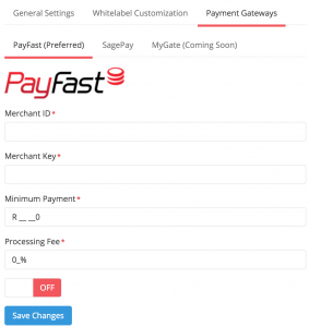 ZA Domains/ PayFast Partnership Integration Options