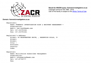 co.za domain name whois